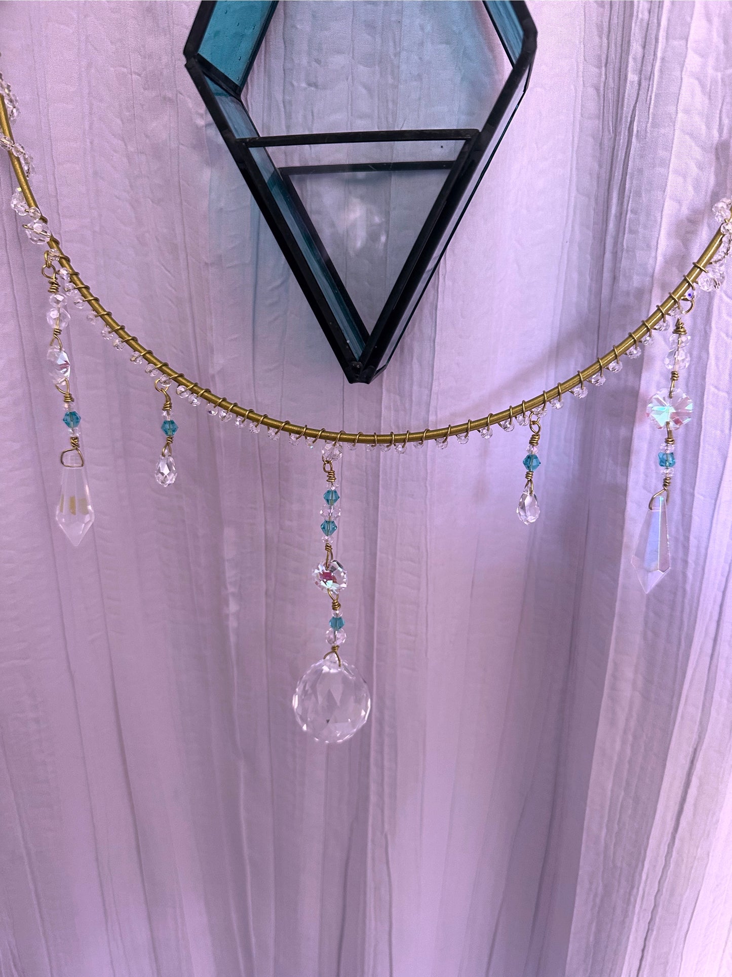 BLUE - LRG GLASS PLANTER SUNCATCHER