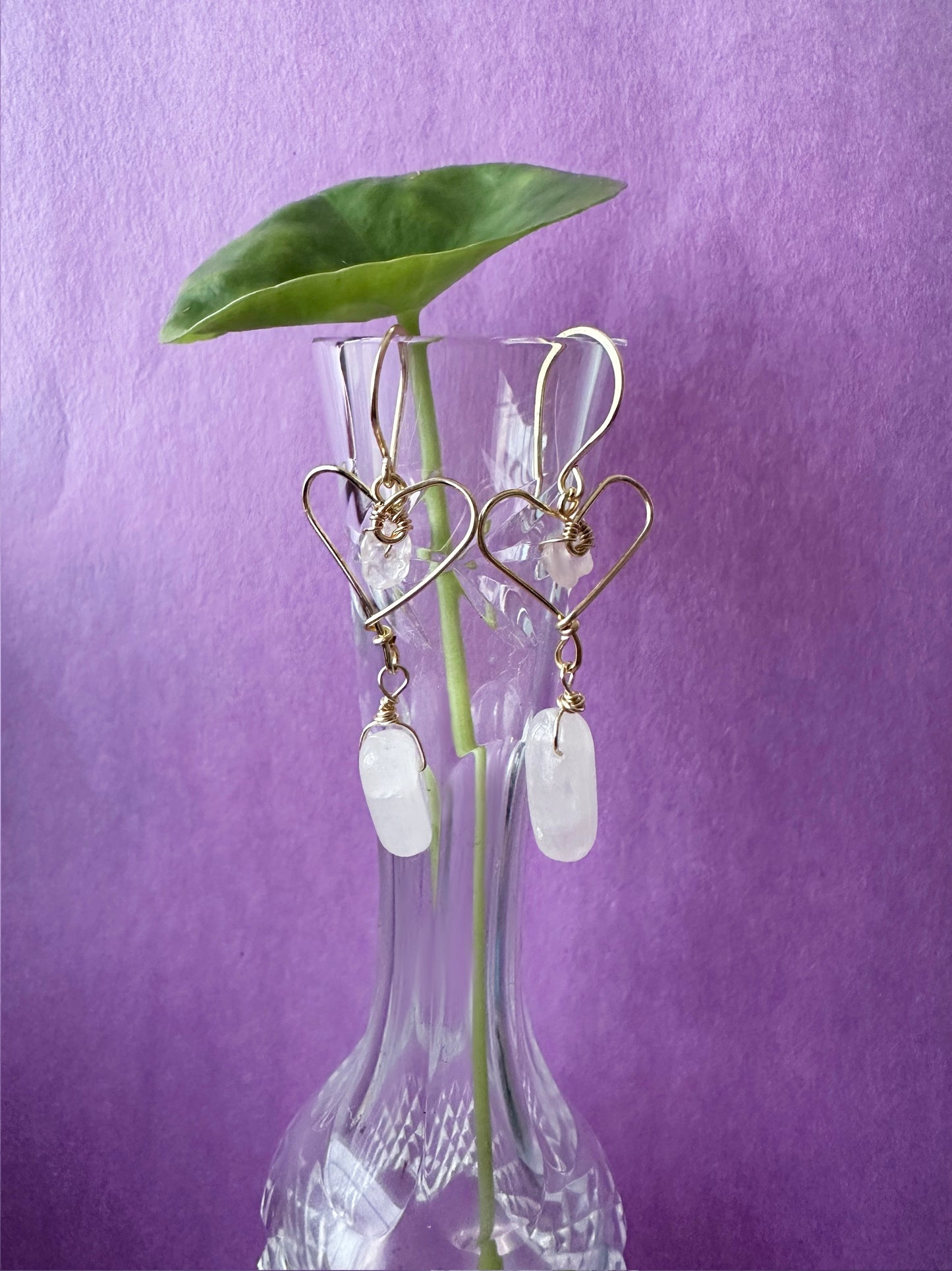 ‘Bleeding heart’ w/ Rose Quartz