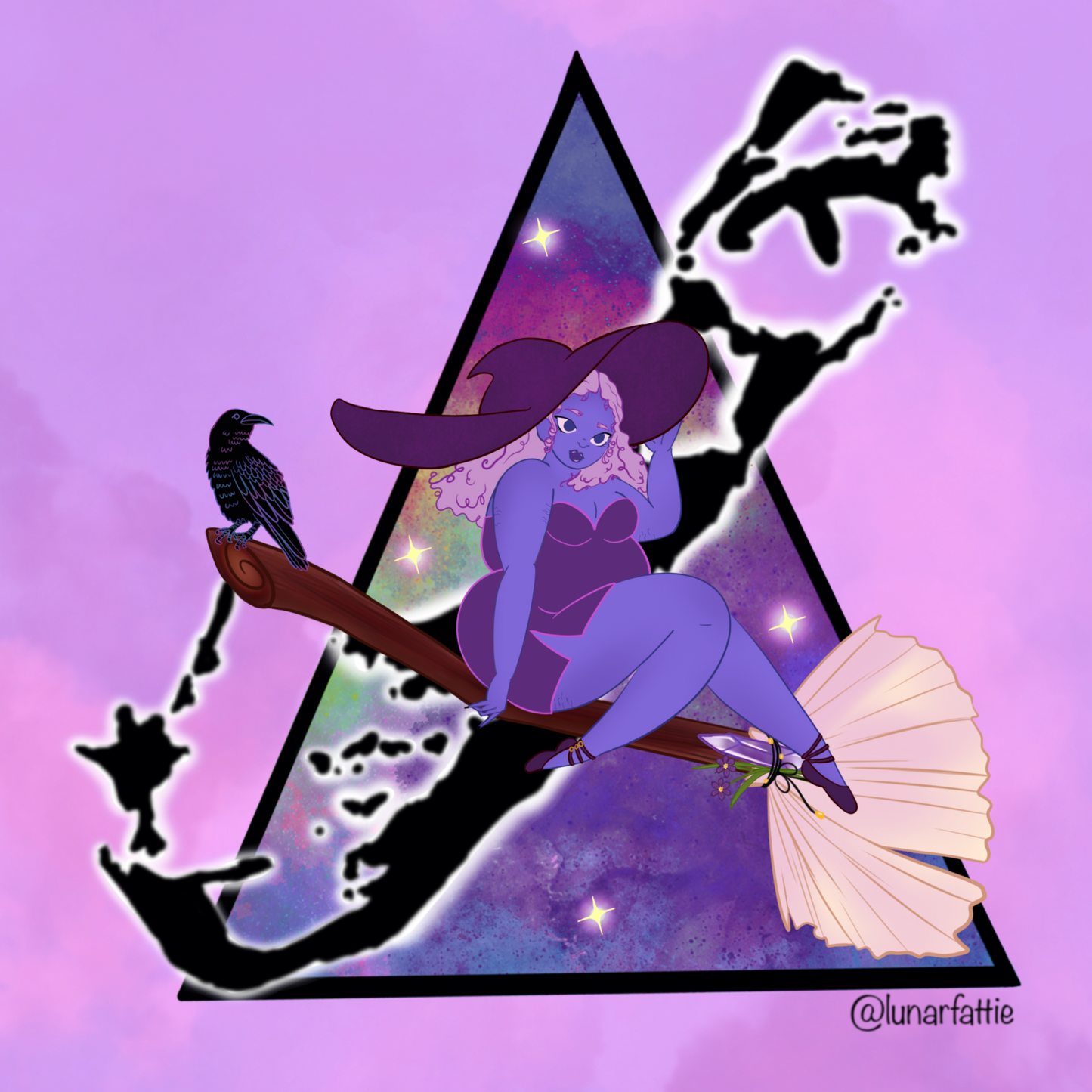 ‘Witch’ transparent gloss sticker
