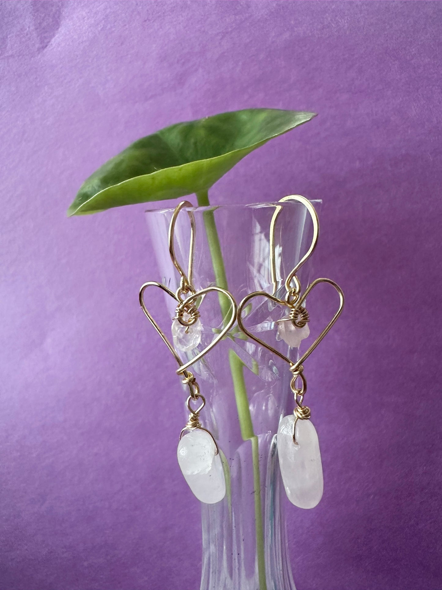 ‘Bleeding heart’  w/ Rose Quartz