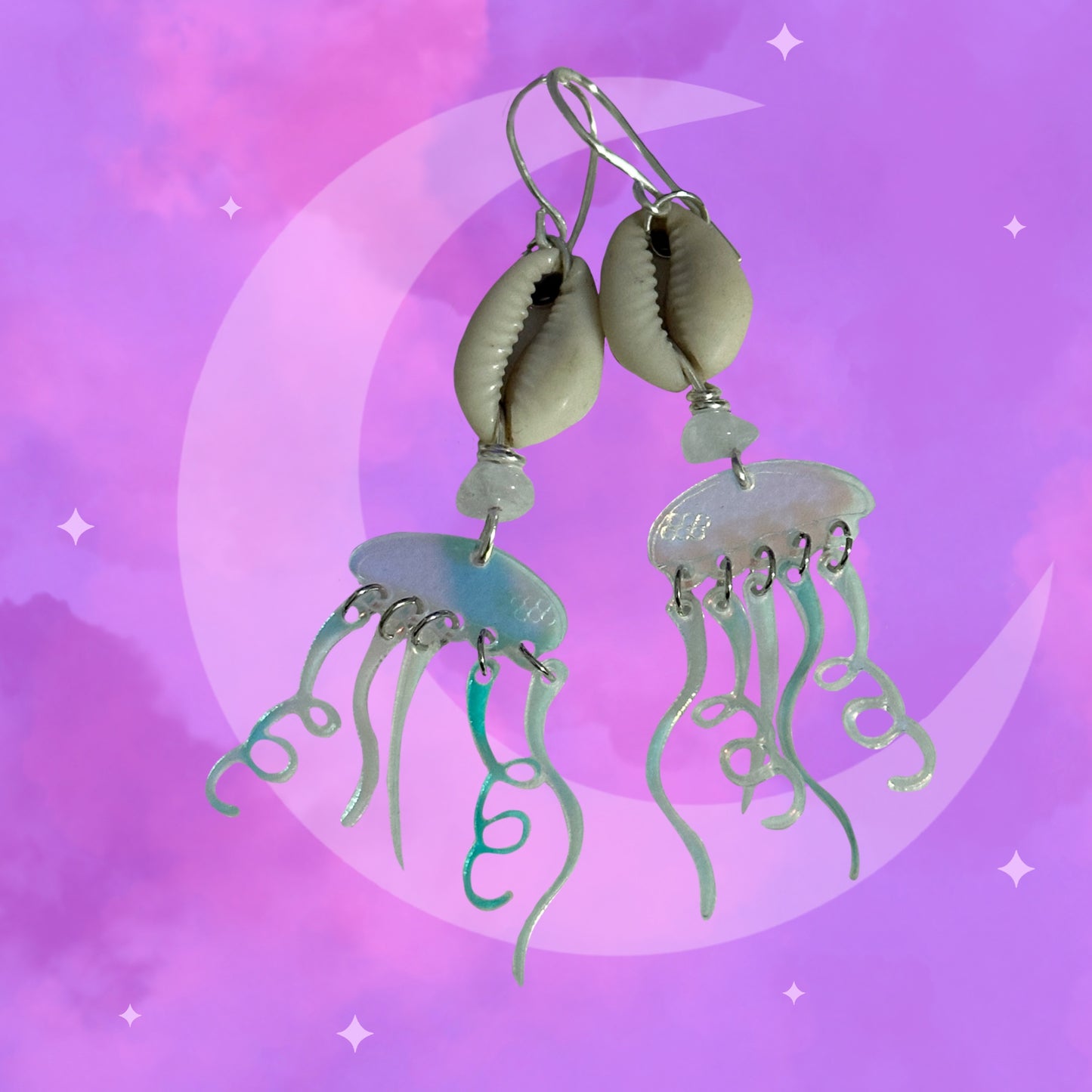 ‘Flow’ jellyfish Earring