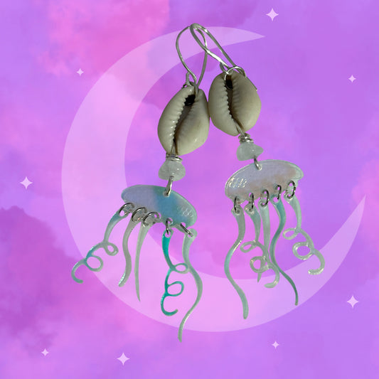 ‘Flow’ jellyfish Earring