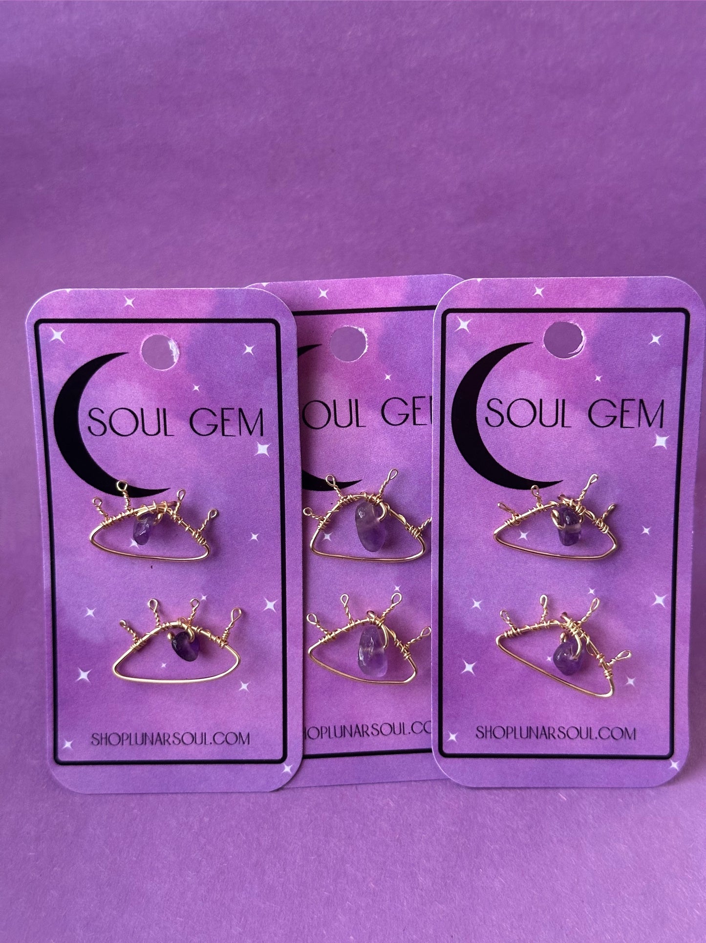 ‘Protector’ Amethyst Eye Stud