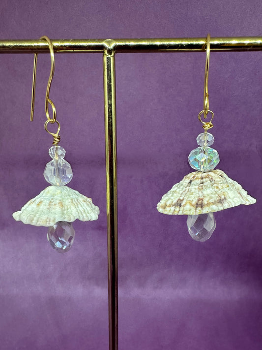 MUSHROOM ‘SHELL’DELIER EARRING