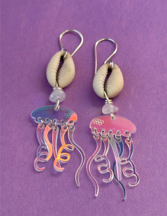 ‘Flow’ jellyfish Earring