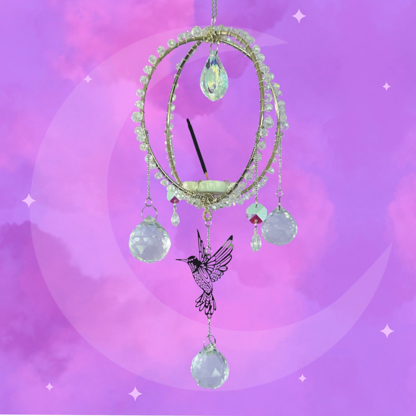 ‘Humming Bird’ Incense Holder Suncatcher