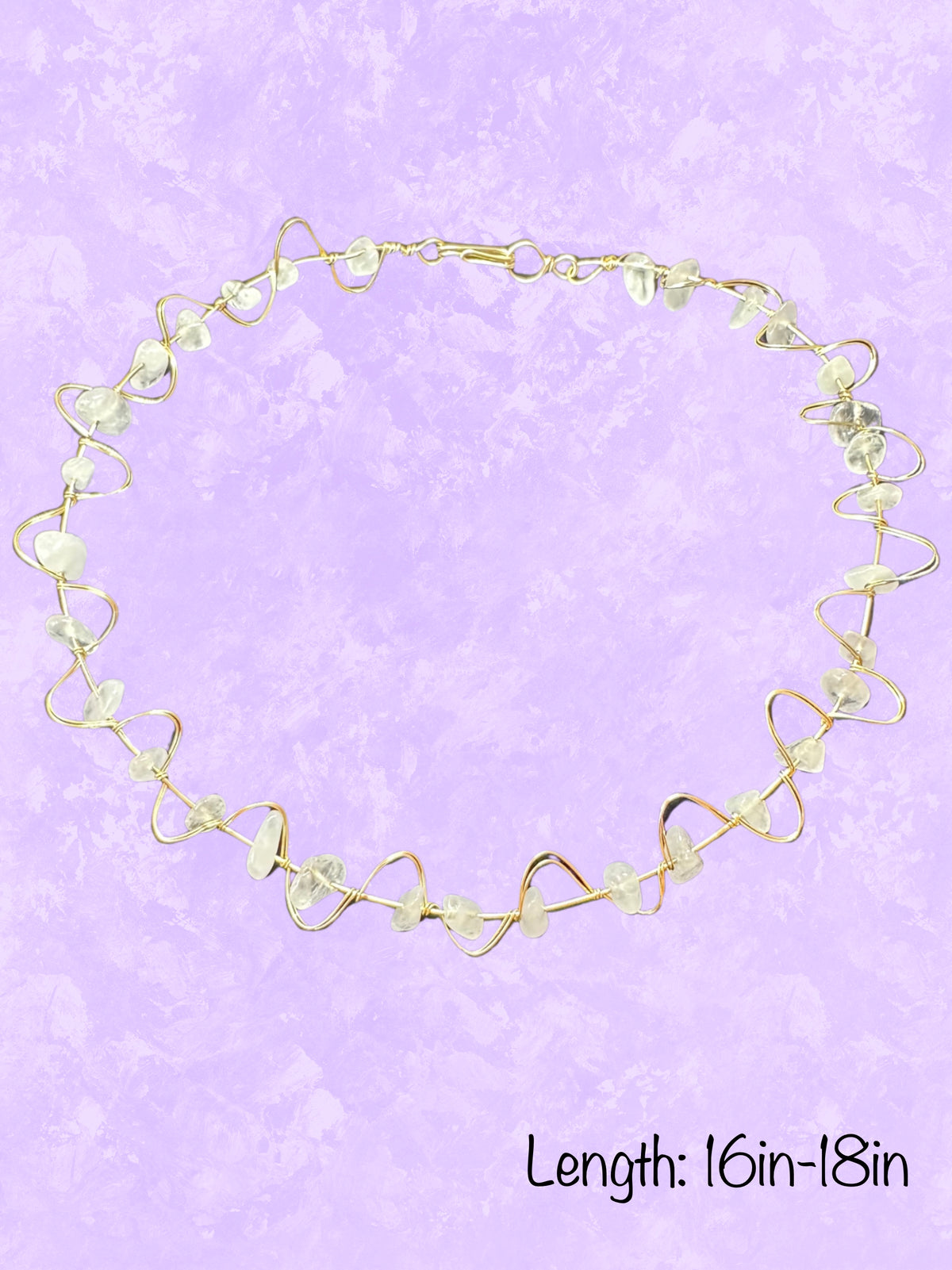 ‘LIFE’ CLEAR QARTZ CHOKER