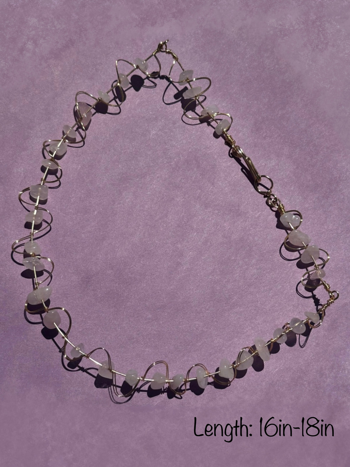 ‘LIFE’ - ROSE QUARTZ CHOKER