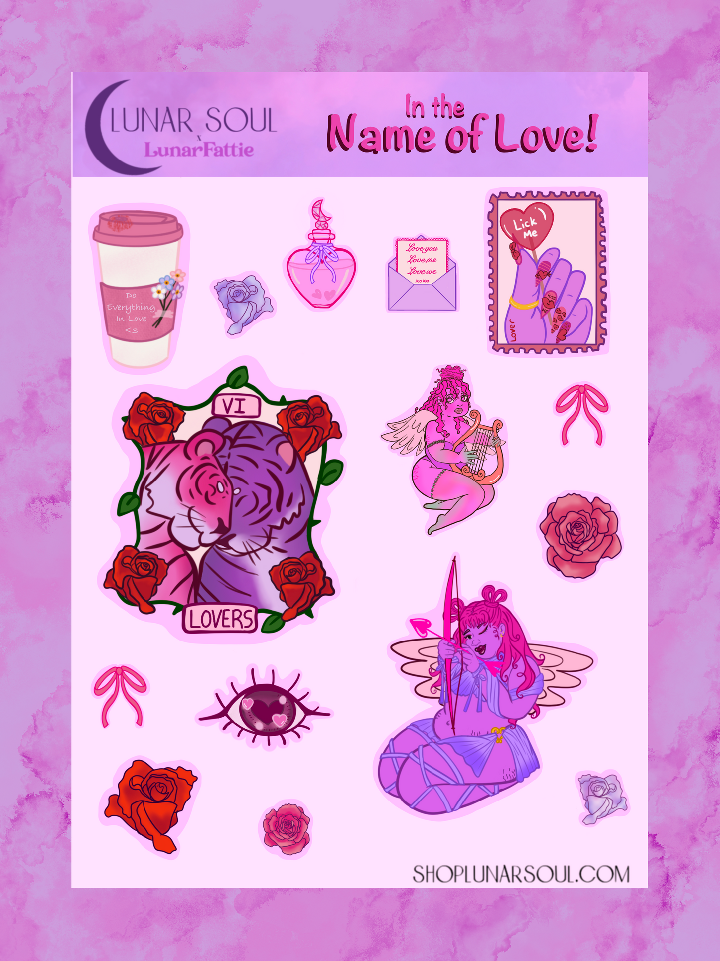 ‘In the Name of Love’ Sticker sheet