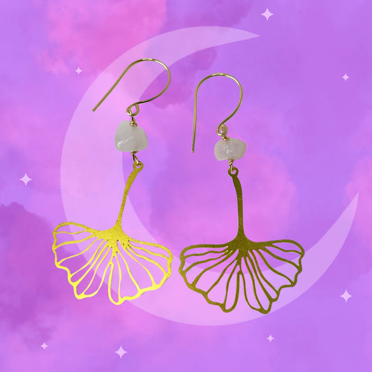 ‘Love’ Rose Quartz Petal Earring