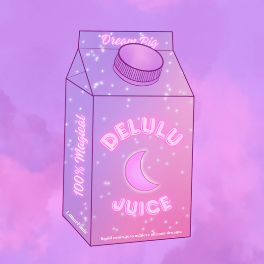 ‘Delulu Juice’ sticker