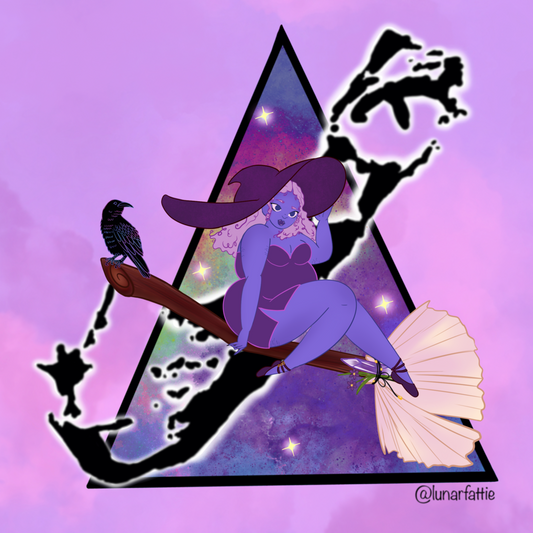 ‘Witch’ transparent gloss sticker