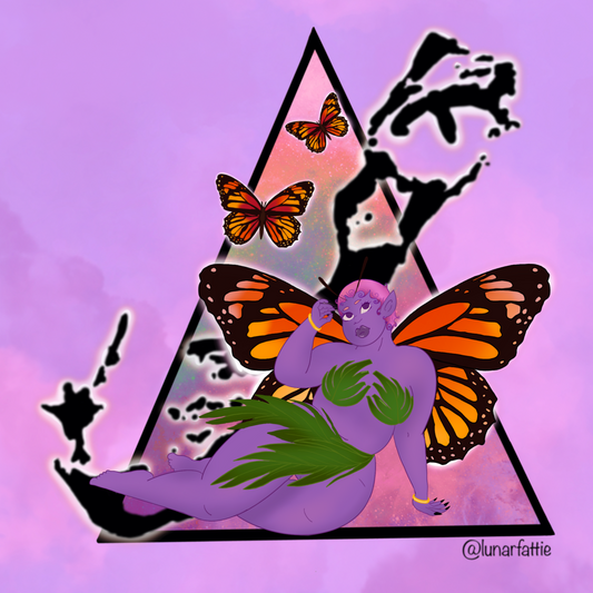 ‘Fairy’ transparent gloss sticker