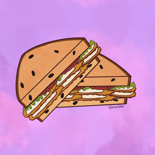 Bda fish sandwich sticker